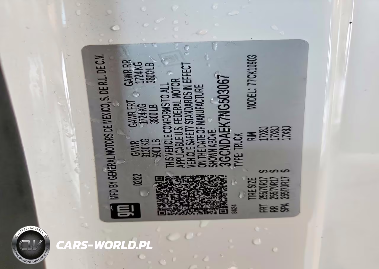 2022 Chevrolet Silverado K1500 VIN:3GCNDAEK7NG503067 - 12