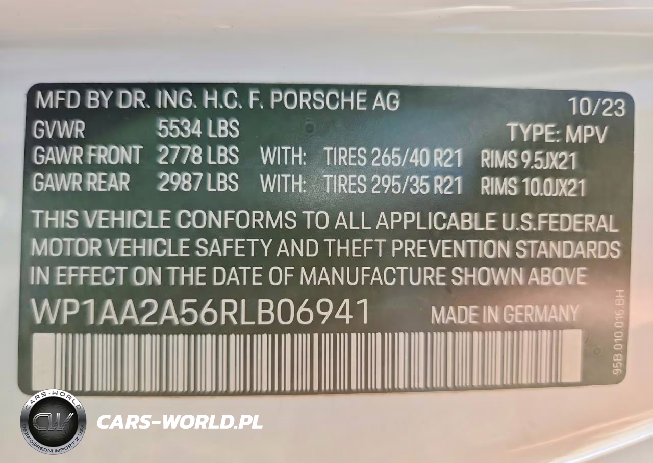 2024 Porsche Macan Base VIN:WP1AA2A56RLB06941 - 14
