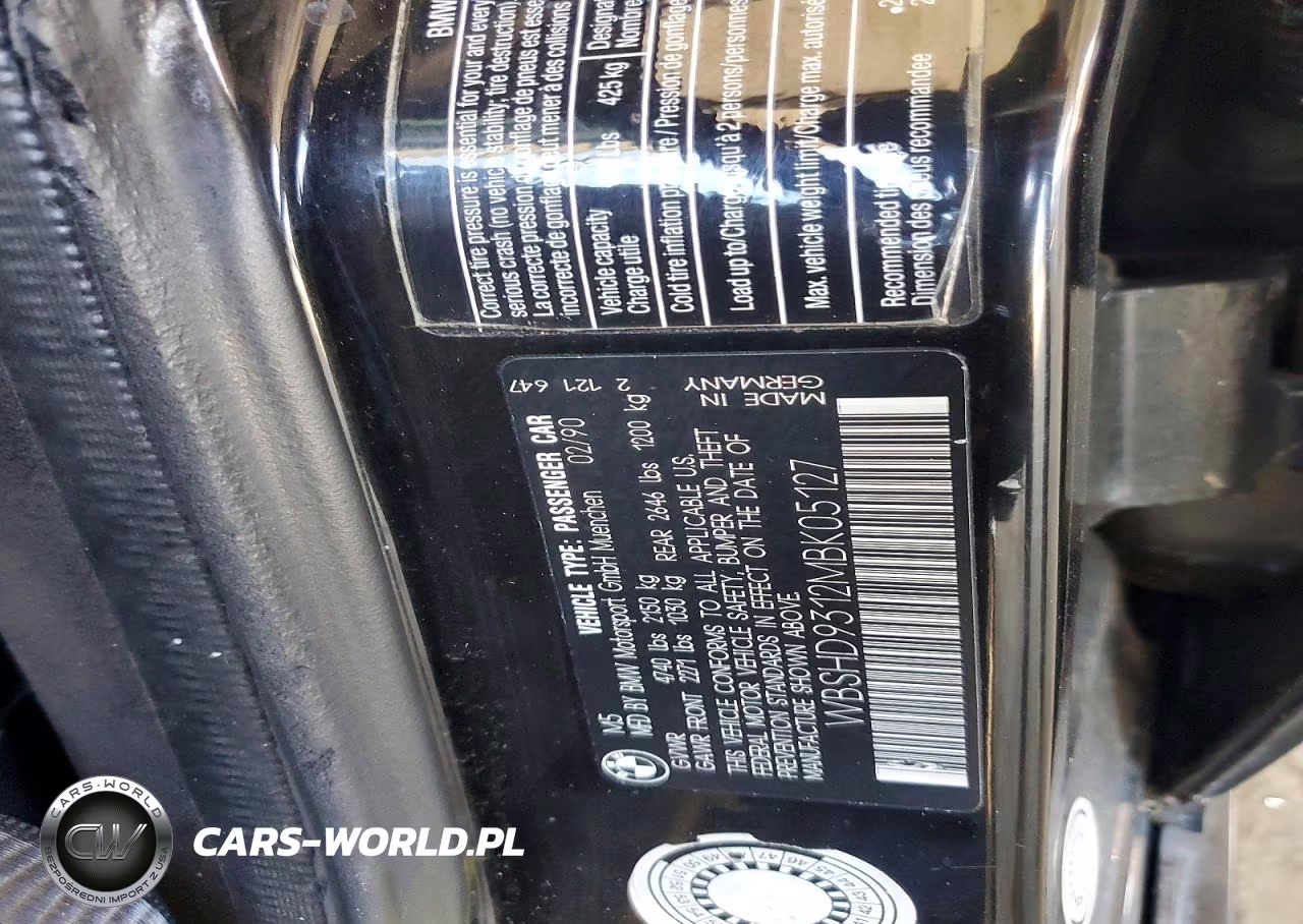 1991 BMW M5 VIN:WBSHD9312MBK05127 - 12