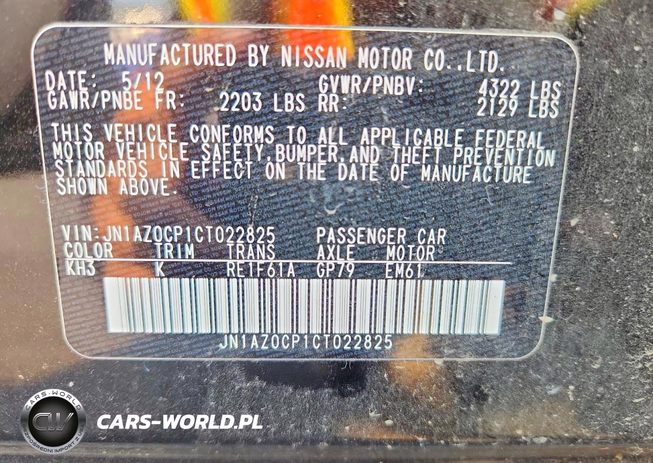 2012 Nissan Leaf Sv VIN:JN1AZ0CP1CT022825 - 13