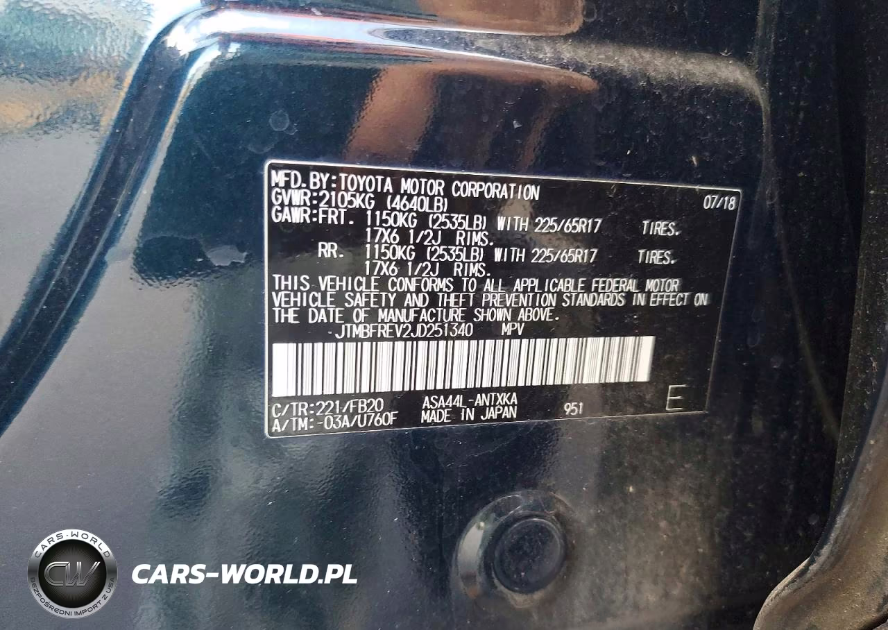 2018 Toyota Rav4 Le VIN:JTMBFREV2JD251340 - 12