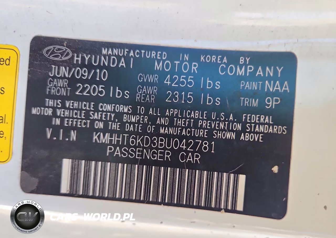 2011 Hyundai Genesis Coupe 2.0T Premium VIN:KMHHT6KD3BU042781 - 13