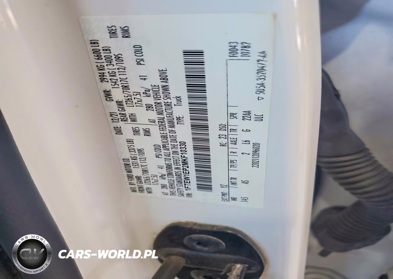 2021 Ford F150 Supercrew VIN:1FTEW1EP2MKF10330 - 12