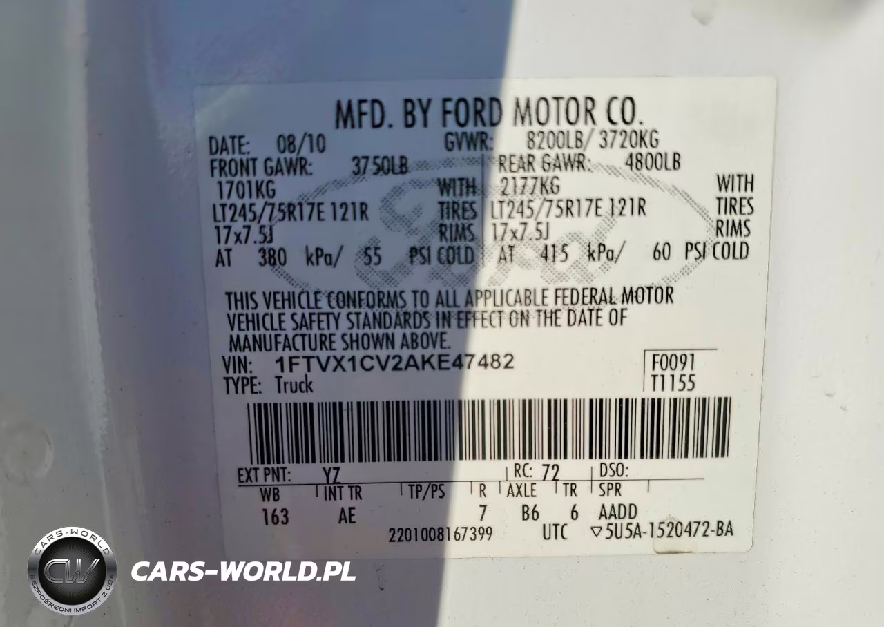 2010 Ford F150 Super Cab VIN:1FTVX1CV2AKE47482 - 12