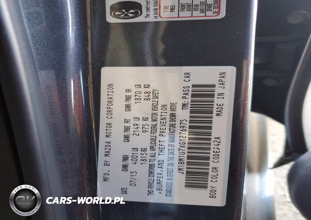 2016 Mazda 3 Sport VIN:JM1BM1U7XG1276975 - 12