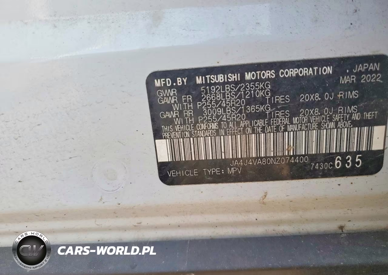 2022 Mitsubishi Outlander Sel VIN:JA4J4VA80NZ074400 - 13