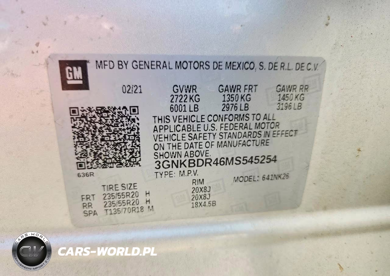 2021 Chevrolet Blazer 3Lt VIN:3GNKBDR46MS545254 - 13