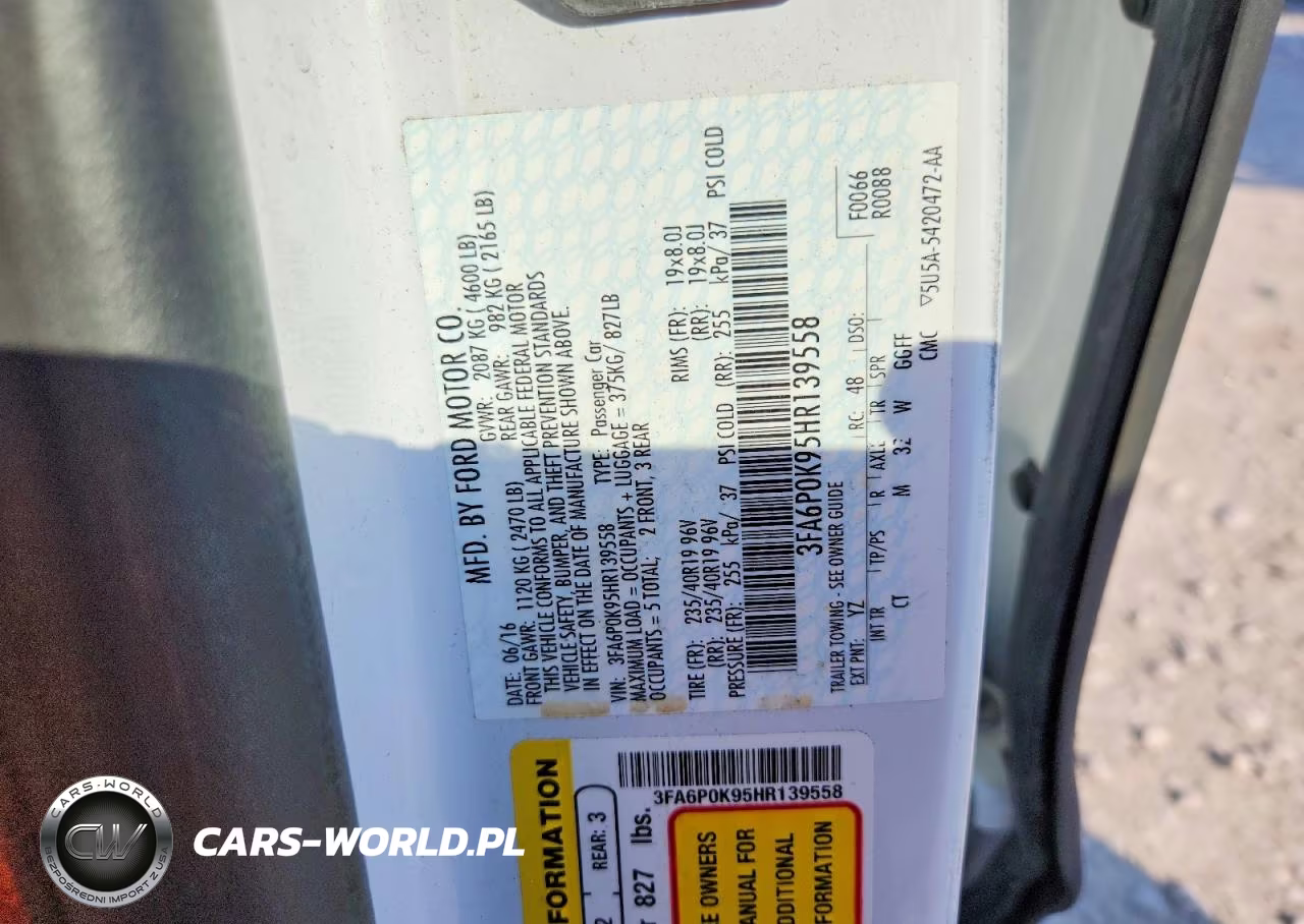 2017 Ford Fusion Titanium VIN:3FA6P0K95HR139558 - 12