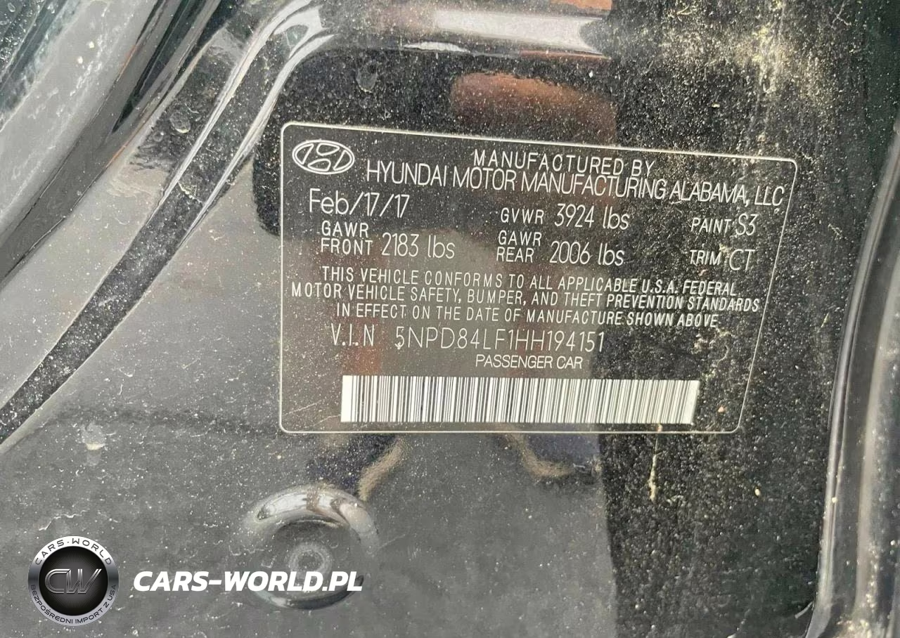 2017 Hyun Elantra Va VIN:5NPD84LF1HH194151 - 10