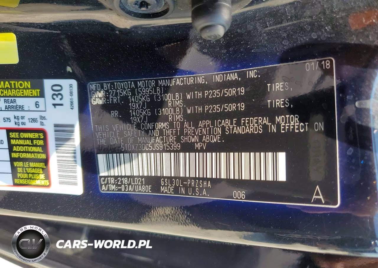 2018 Toyota Sienna Se 8-Passenger VIN:5TDXZ3DC5JS915399 - 13