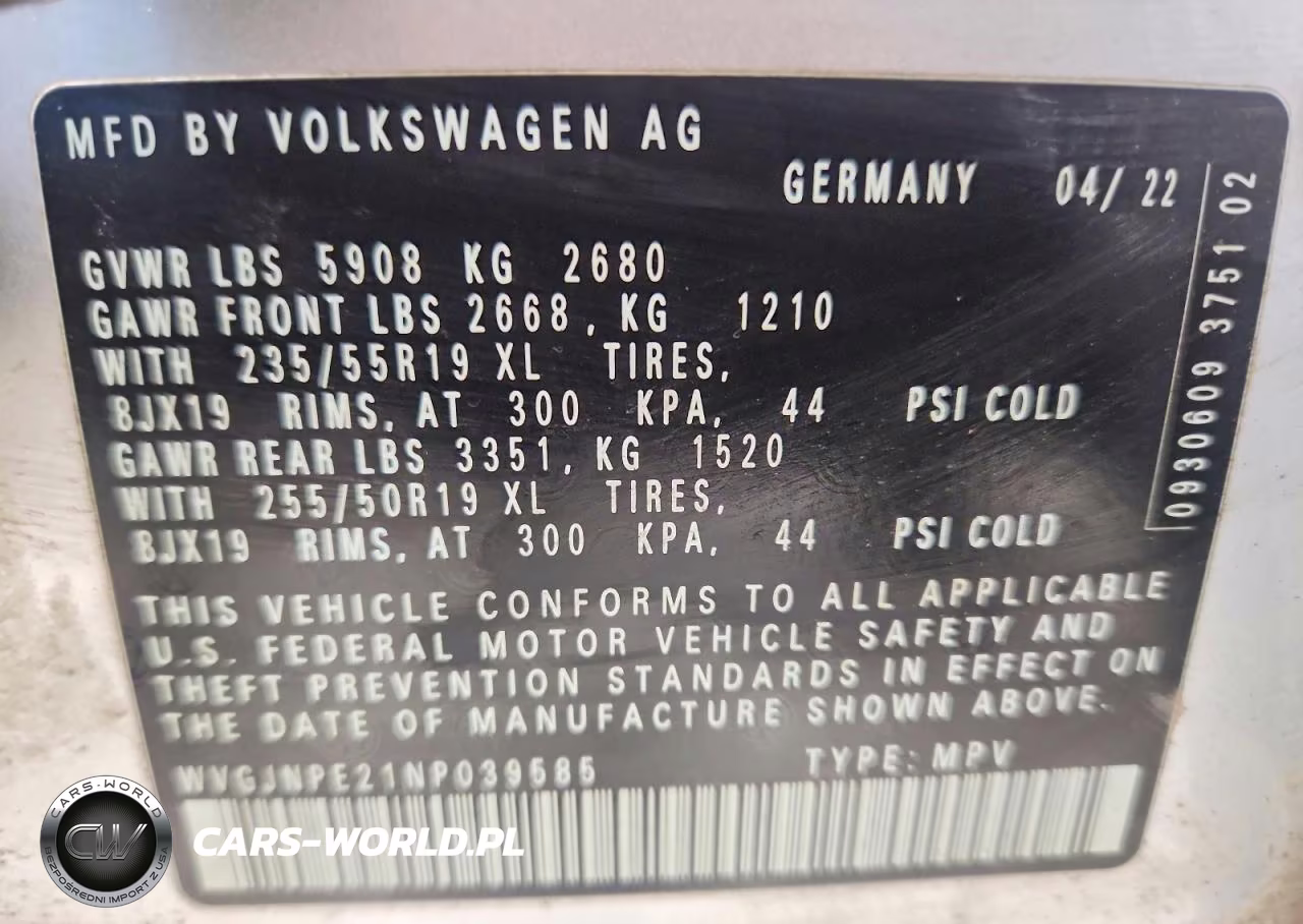 2022 Volkswagen Id.4 Pro VIN:WVGJNPE21NP039585 - 13