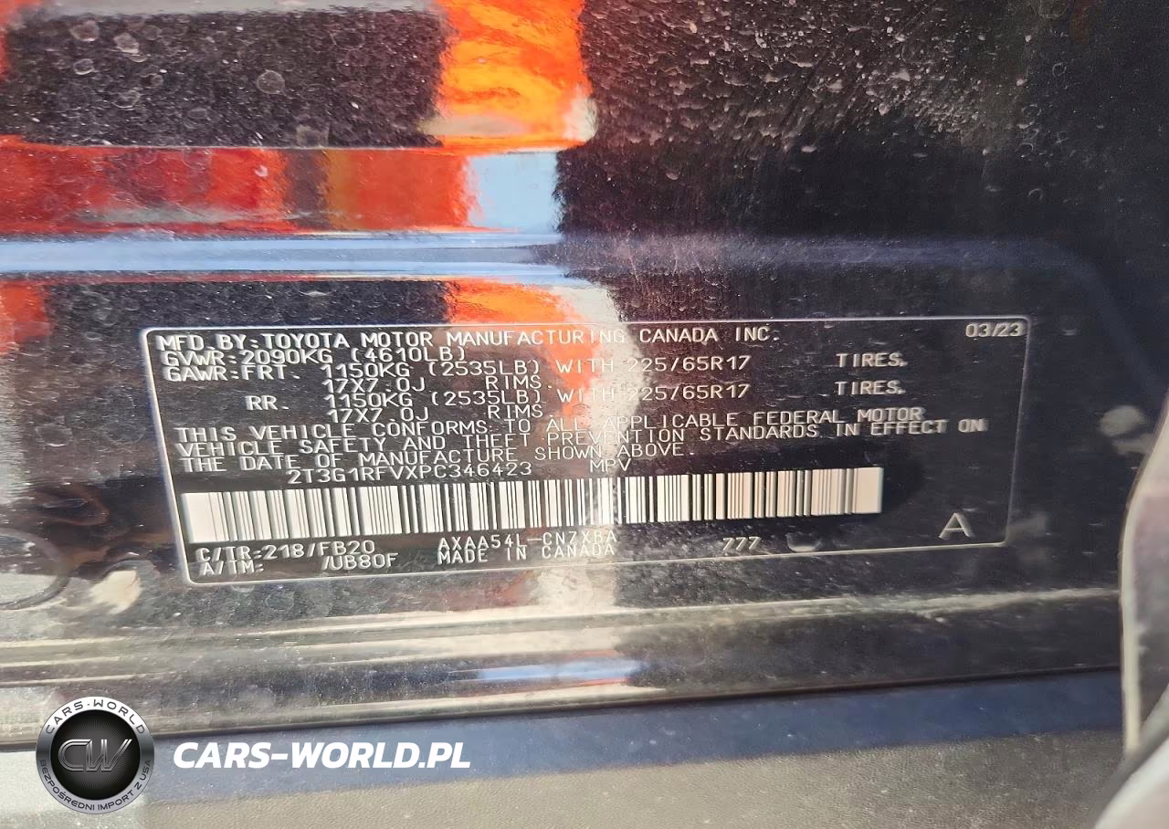 2023 Toyota Rav4 Le VIN:2T3G1RFVXPC346423 - 12