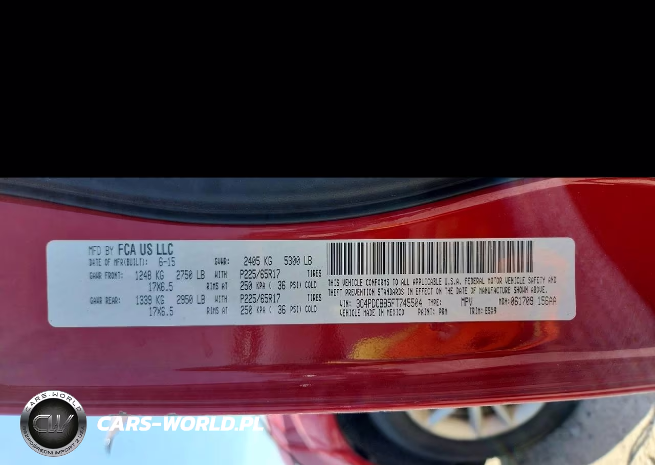 2015 Dodge Journey Sxt VIN:3C4PDCBB5FT745504 - 13