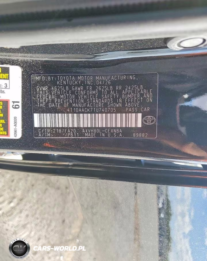 2026 Toyota Camry Le VIN:4T1DAACK7TU740705 - 13