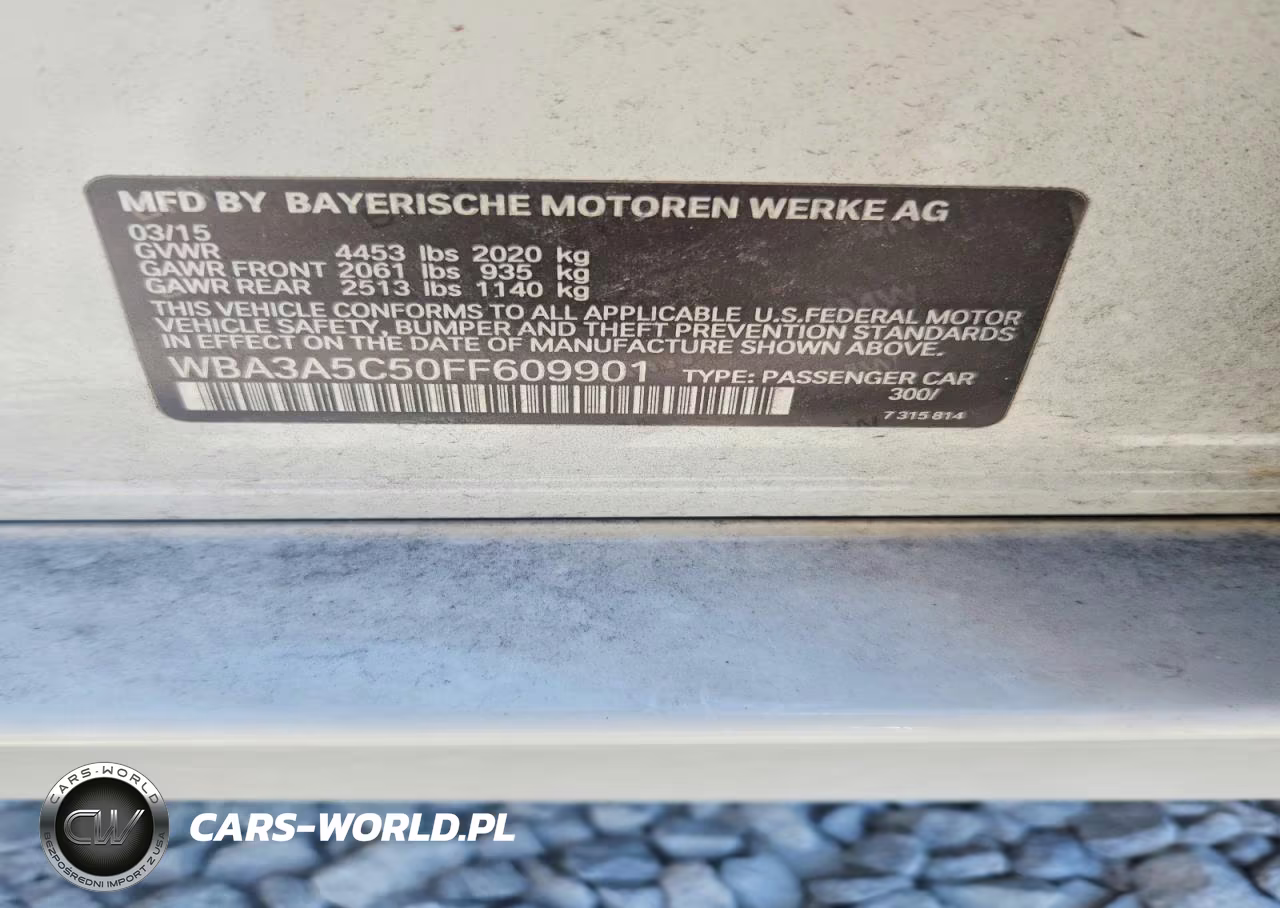 2015 BMW 328 I VIN:WBA3A5C50FF609901 - 12