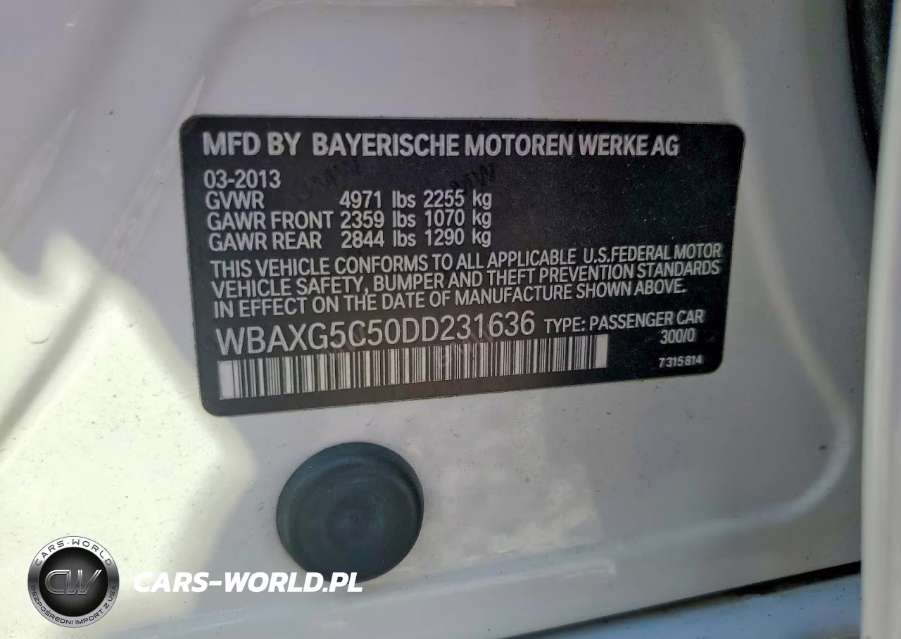2013 BMW 528 I VIN:WBAXG5C50DD231636 - 12