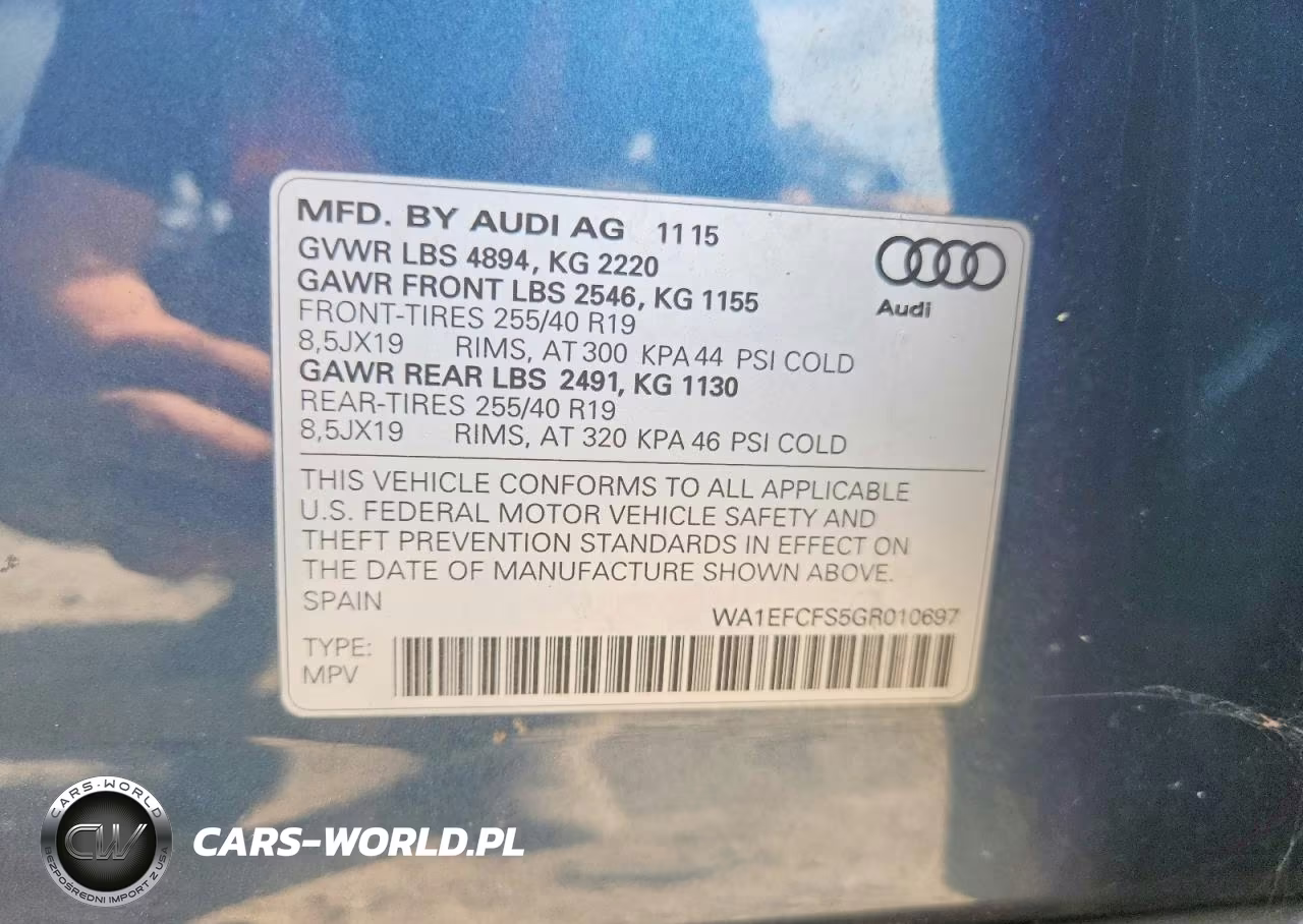 2016 Audi Q3 Premium Plus VIN:WA1EFCFS5GR010697 - 12
