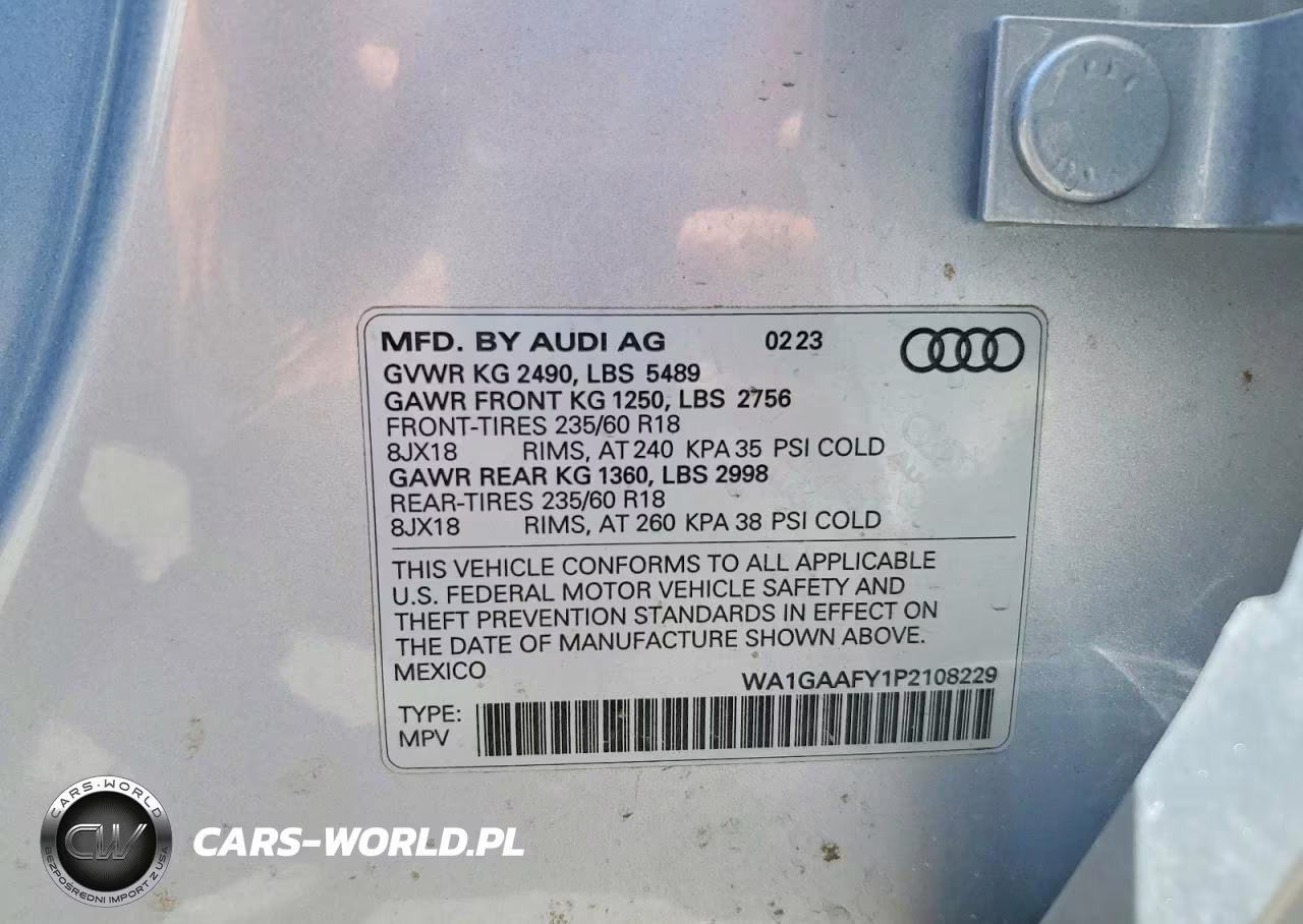 2023 Audi Q5 Premium 45 VIN:WA1GAAFY1P2108229 - 14