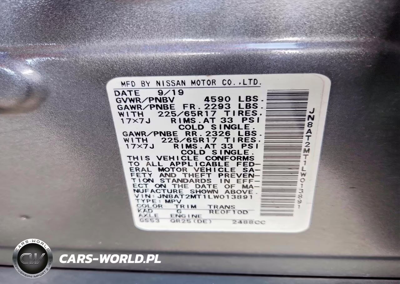 2020 Nissan Rogue Sv VIN:JN8AT2MT1LW013891 - 13