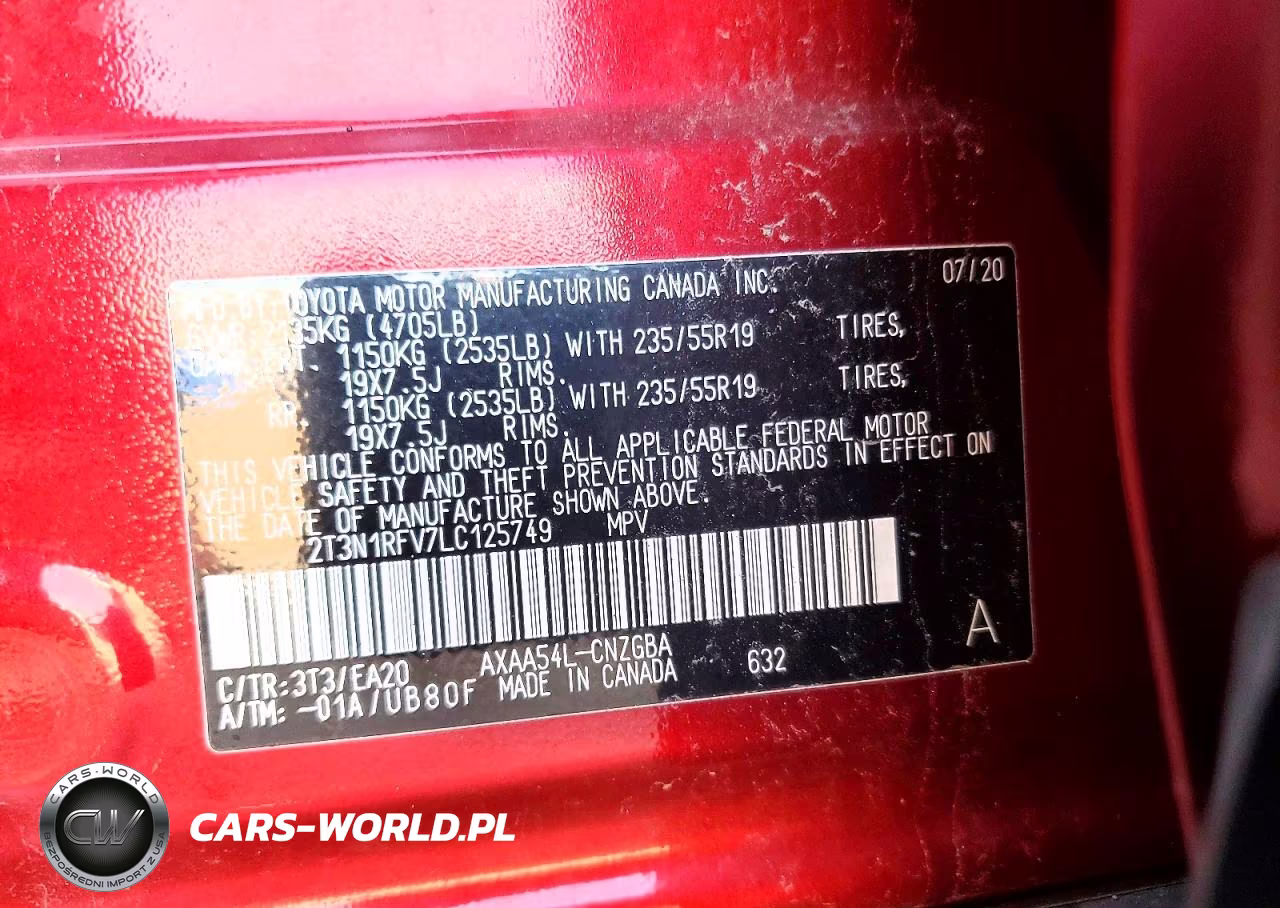 2020 Toyota Rav4 Limited VIN:2T3N1RFV7LC125749 - 13