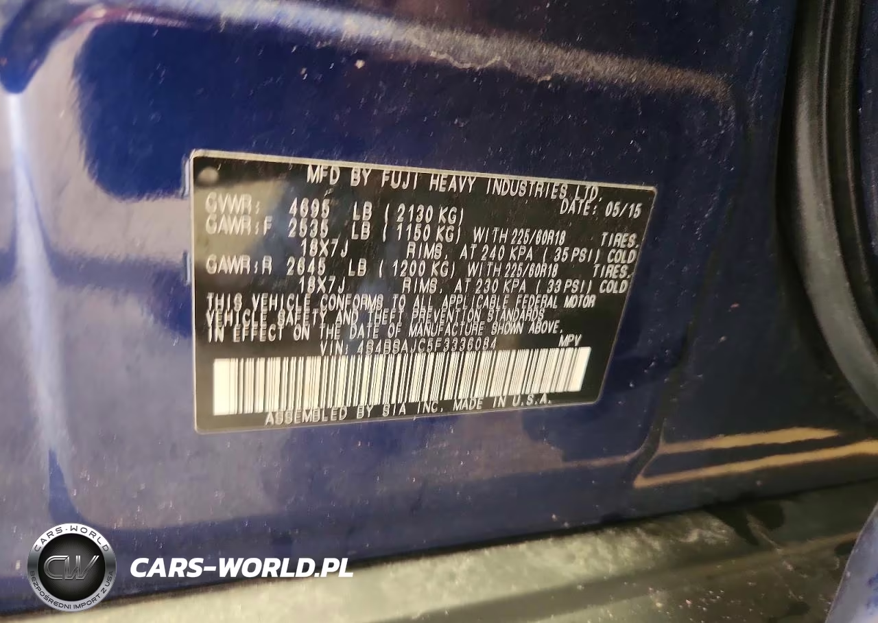 2015 Subaru Outback 2.5I Limited VIN:4S4BSAJC5F3336084 - 13