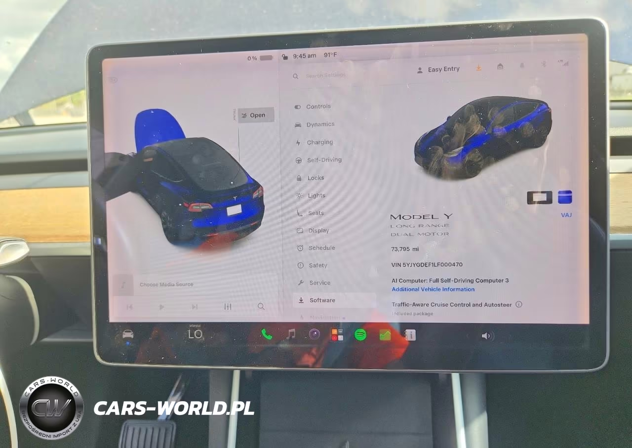 2020 Tesla Model Y VIN:5YJYGDEF1LF000470 - 9