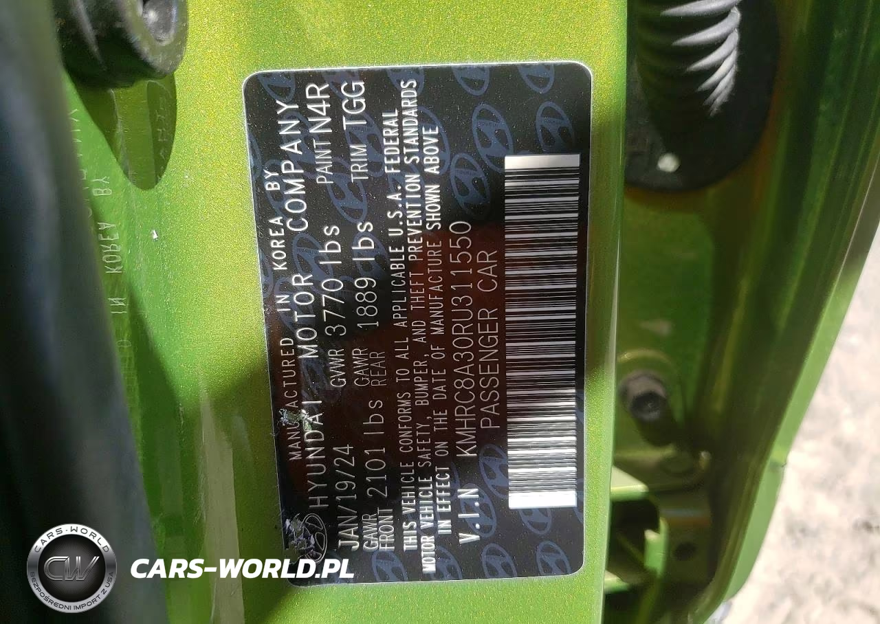 2024 Hyundai Venue Sel VIN:KMHRC8A30RU311550 - 12