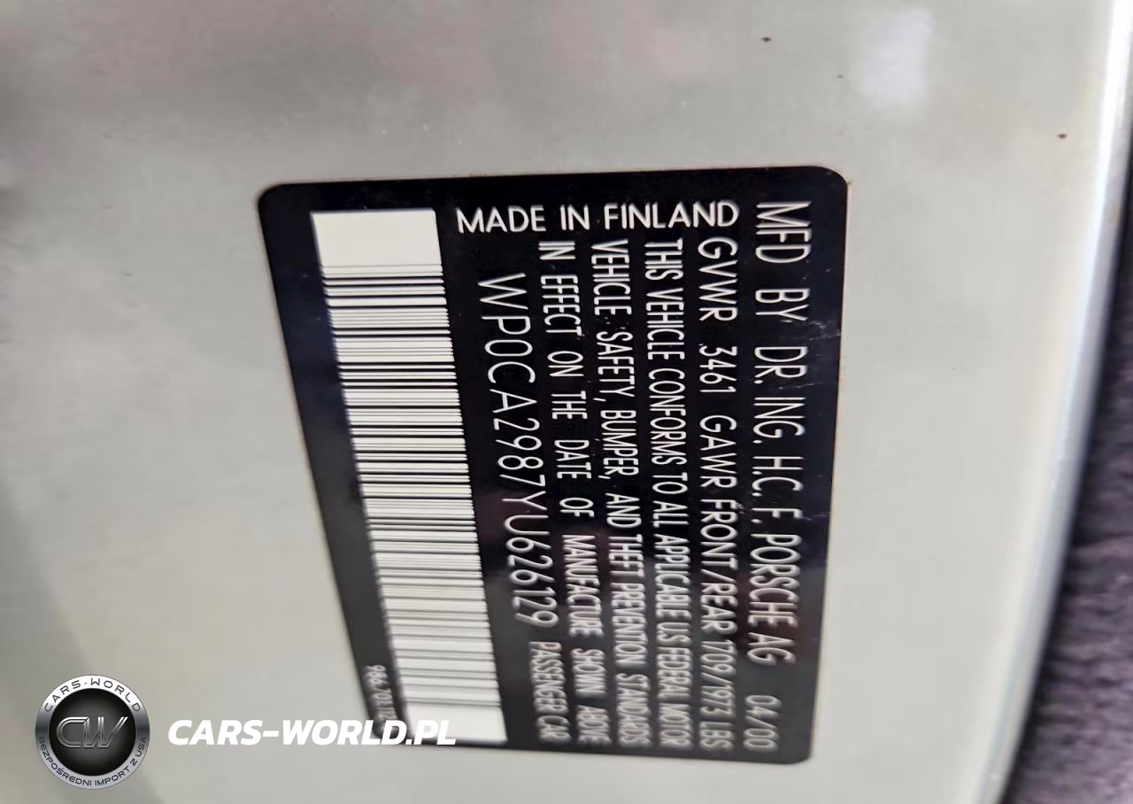 2000 Porsche Boxster VIN:WP0CA2987YU626129 - 12