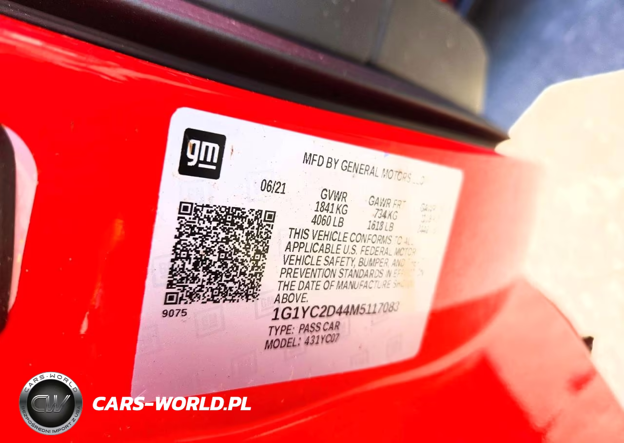 2021 Chevrolet Corvette Stingray 3Lt VIN:1G1YC2D44M5117083 - 12