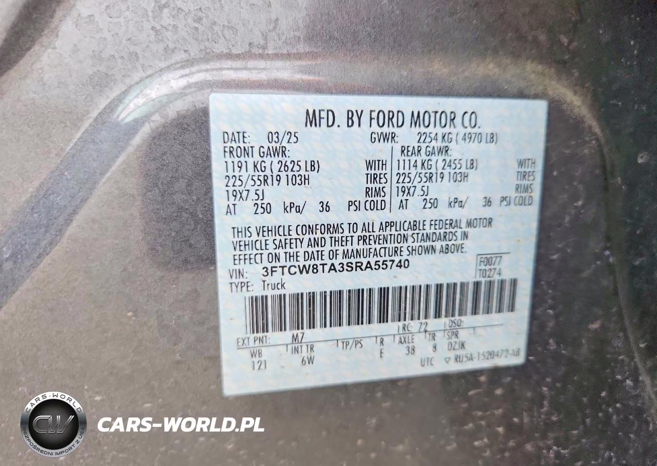 2025 Ford Maverick Lobo VIN:3FTCW8TA3SRA55740 - 12