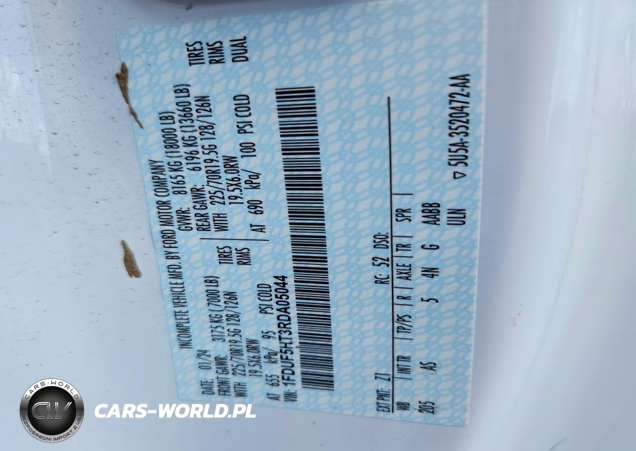 2024 Ford F550 Super Duty Box Truck VIN:1FDUF5HT3RDA05044 - 12