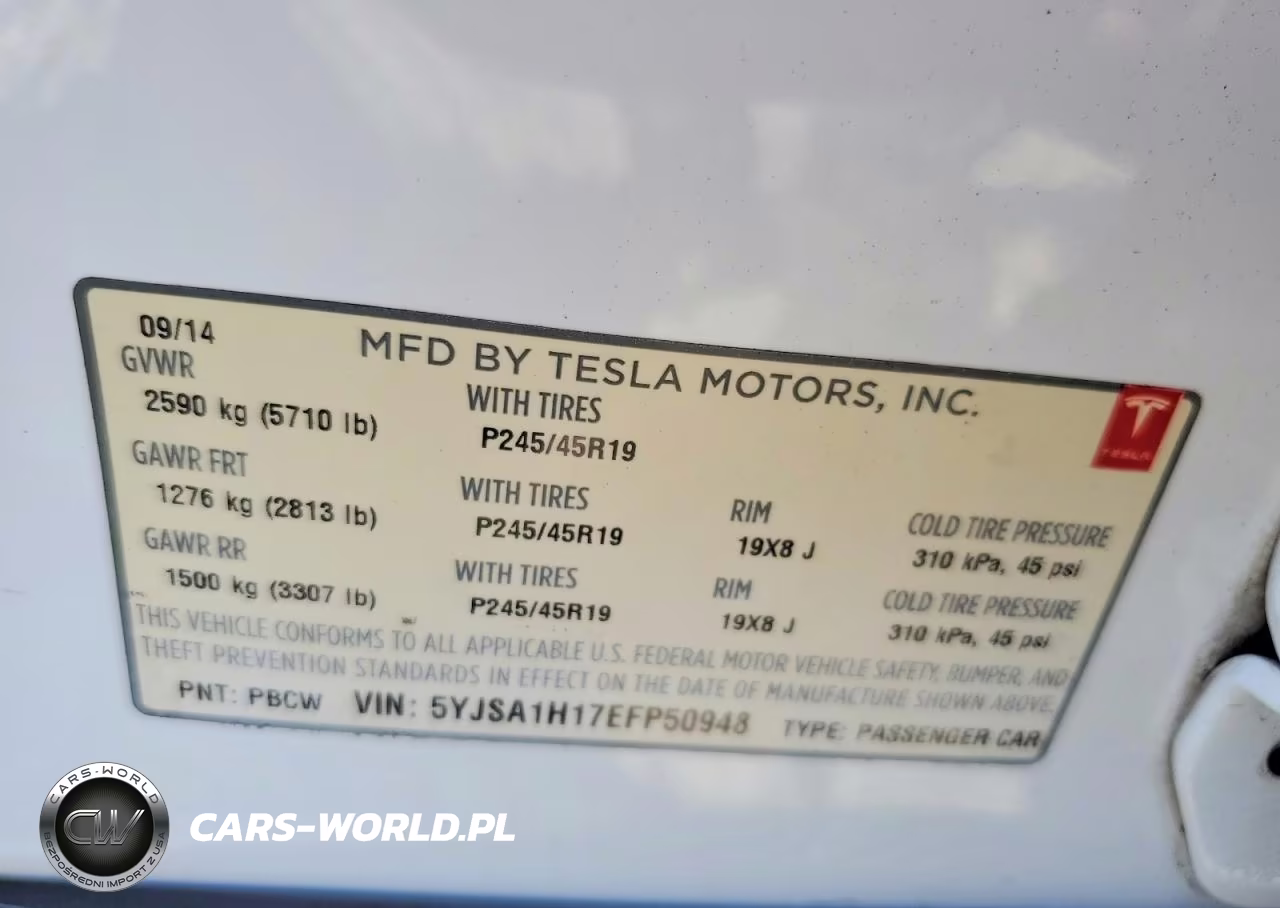 2014 Tesla Model S VIN:5YJSA1H17EFP50948 - 12