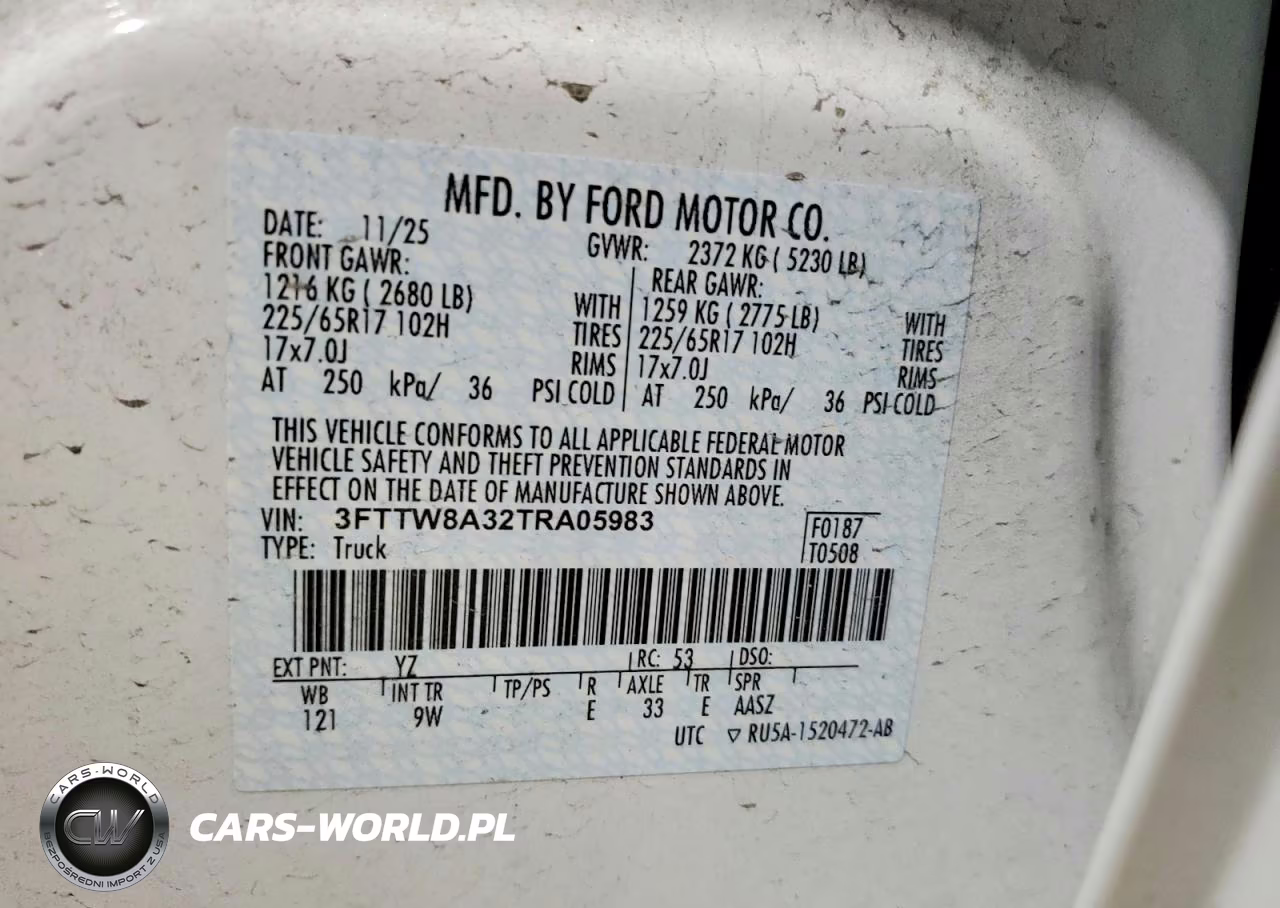 2026 Ford Maverick Xl VIN:3FTTW8A32TRA05983 - 12