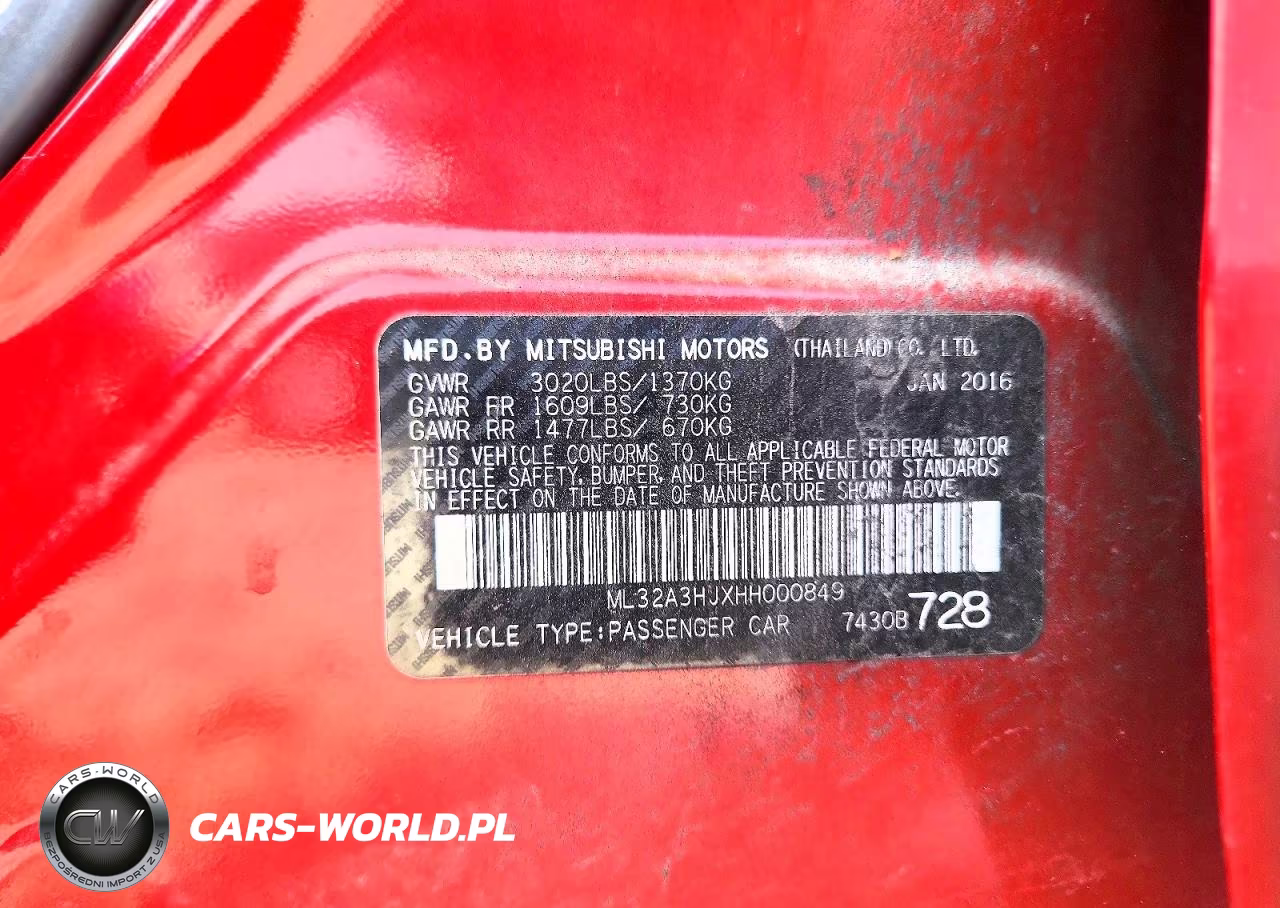 2017 Mitsubishi Mirage Es VIN:ML32A3HJXHH000849 - 13