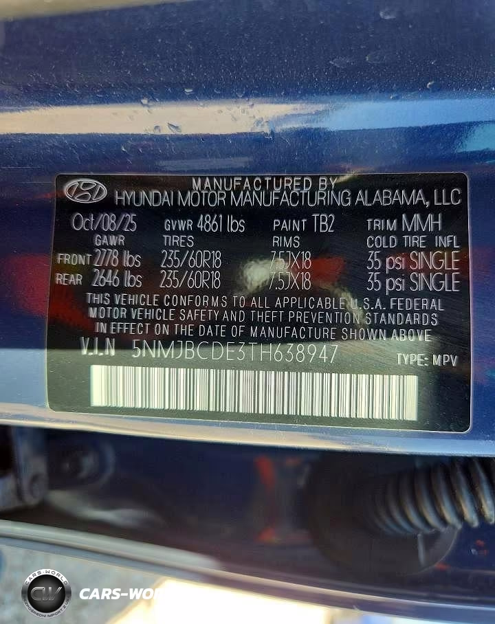 2026 Hyundai Tucson Sel VIN:5NMJBCDE3TH638947 - 13