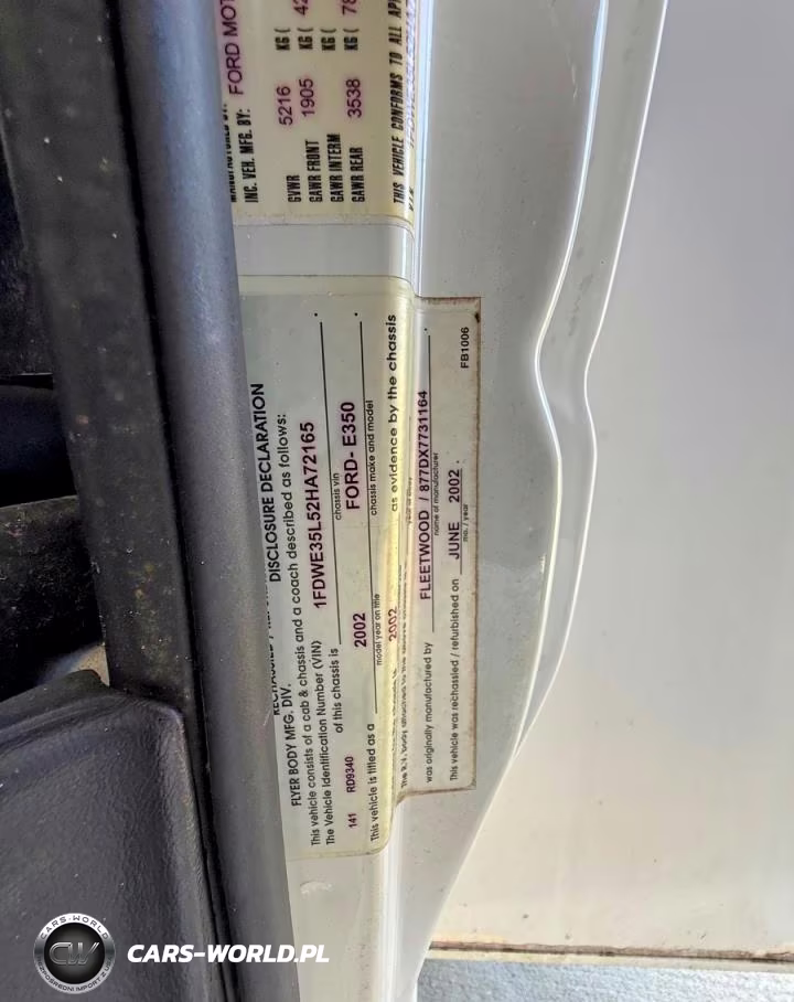 2002 Ford Econoline VIN:1FDWE35L52HA72165 - 10