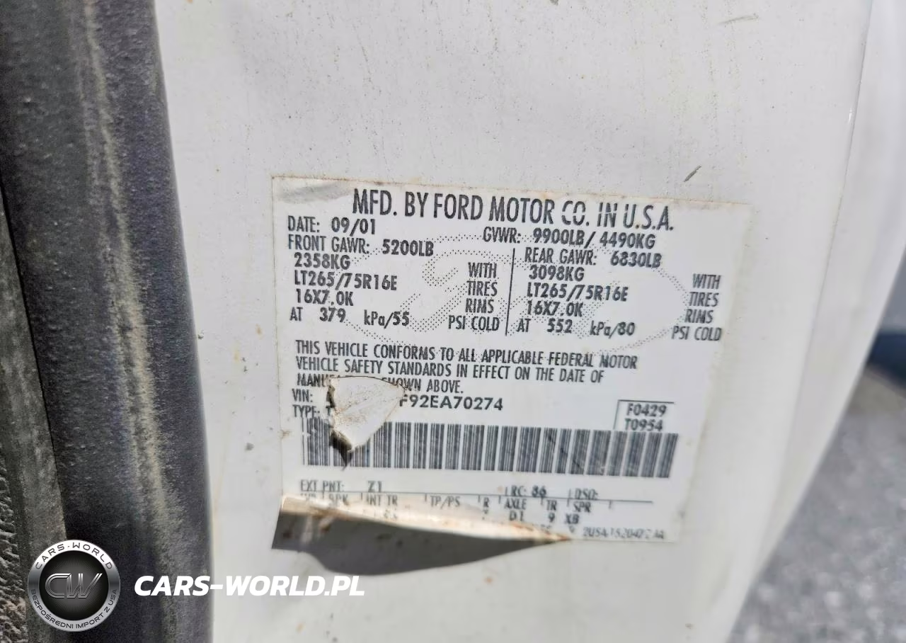 2002 Ford F350 Srw Super Duty VIN:1FTSF31F92EA70274 - 13
