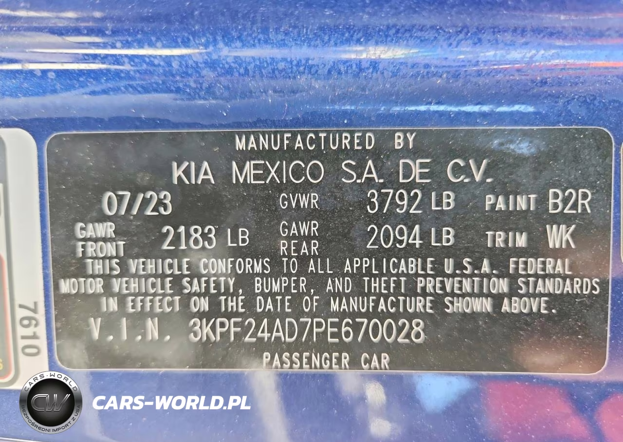 2023 Kia Forte Lxs VIN:3KPF24AD7PE670028 - 13