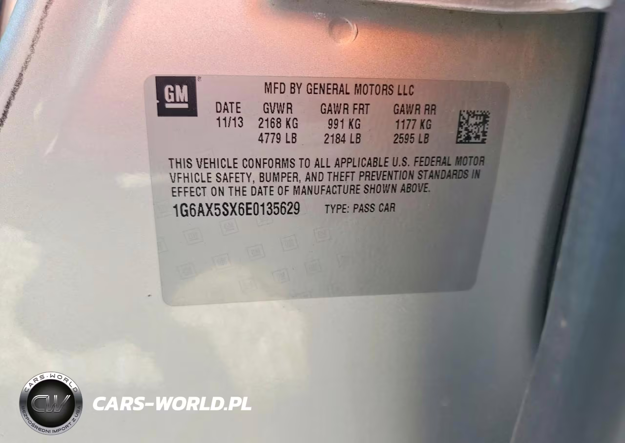 2014 Cadillac Cts Luxury Collection VIN:1G6AX5SX6E0135629 - 12