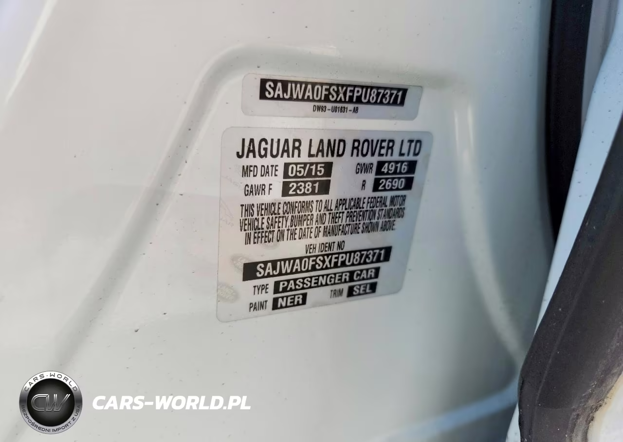 2015 Jaguar Xf 2.0T Premium VIN:SAJWA0FSXFPU87371 - 12