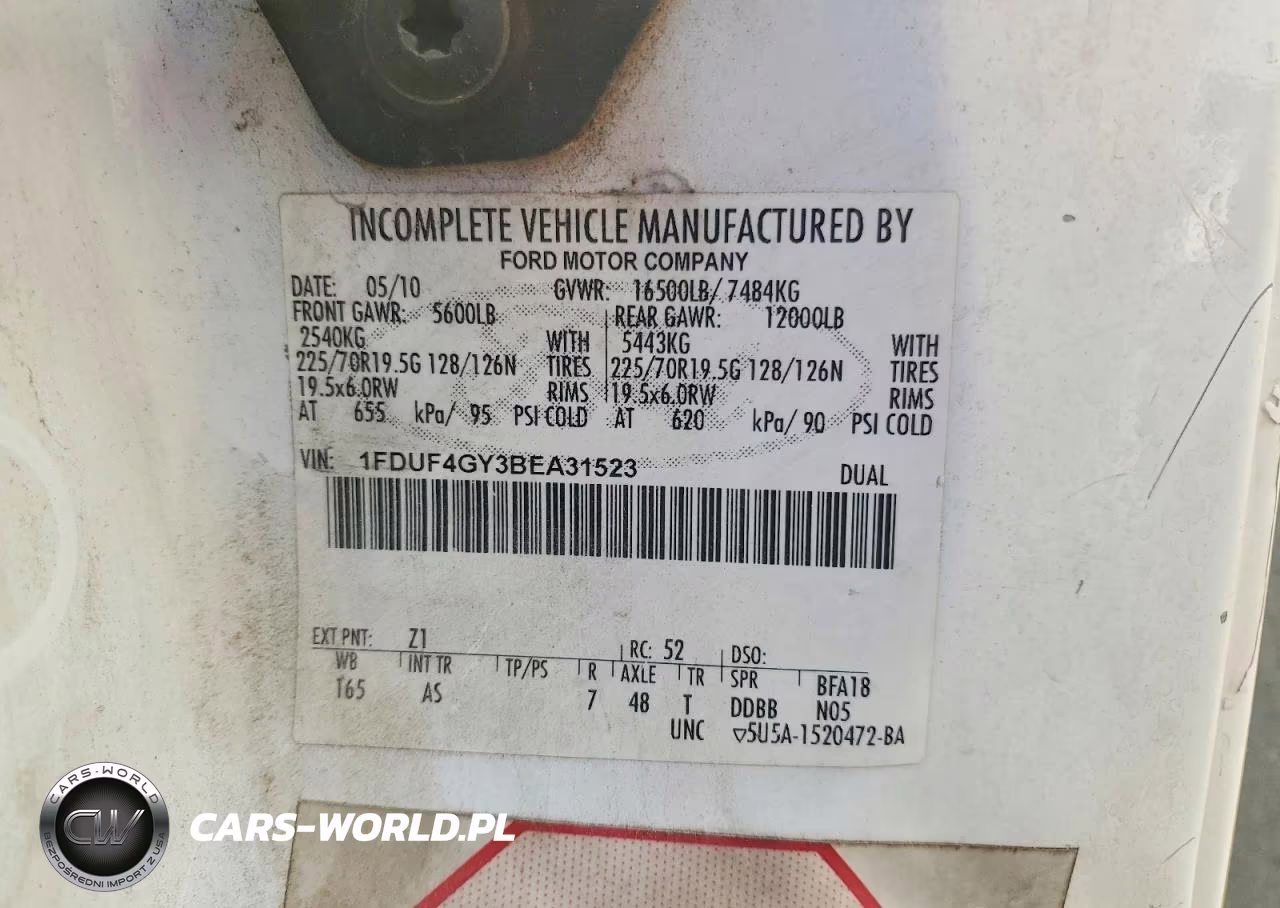 2011 Ford F450 Super Duty VIN:1FDUF4GY3BEA31523 - 12