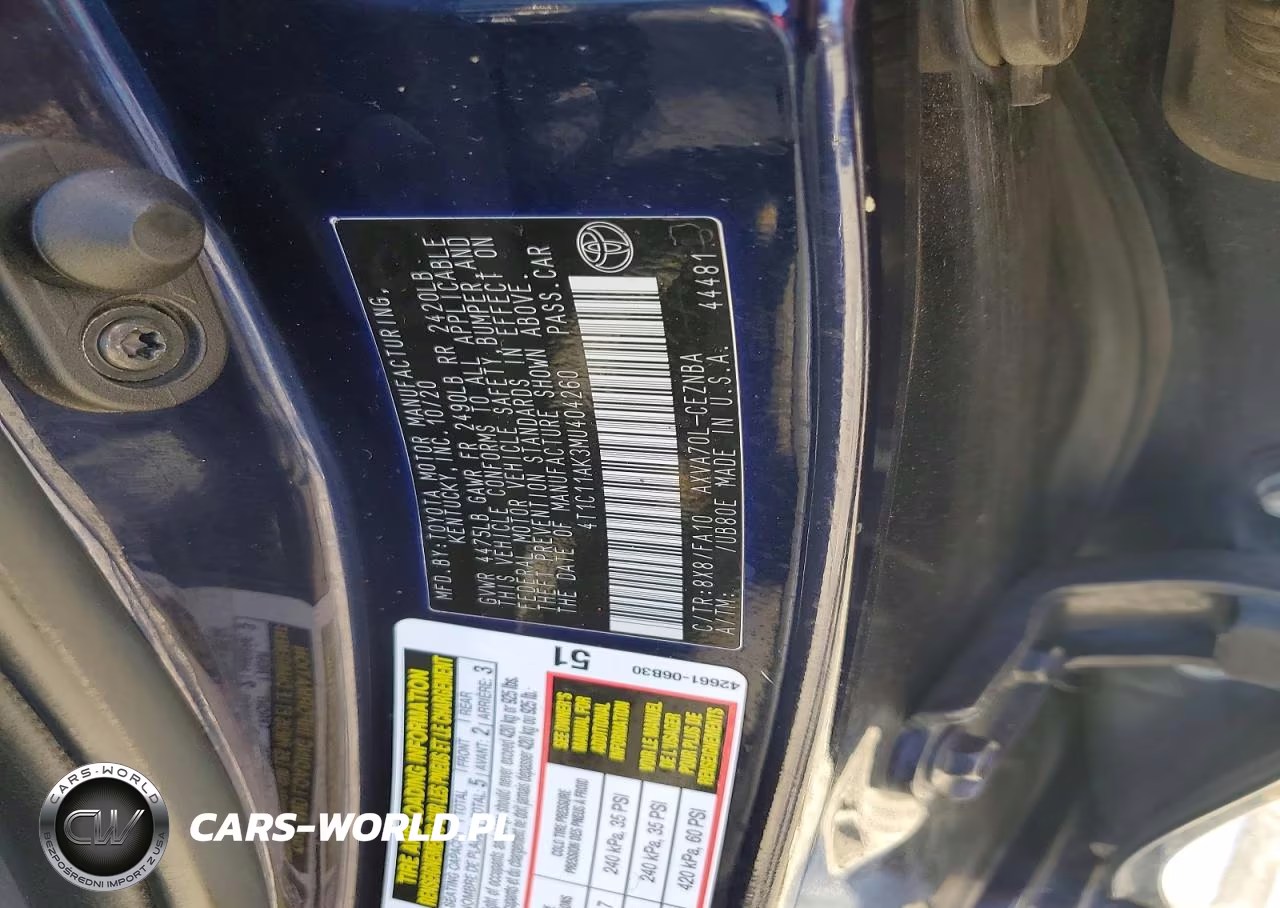 2021 Toyota Camry Le VIN:4T1C11AK3MU404260 - 12