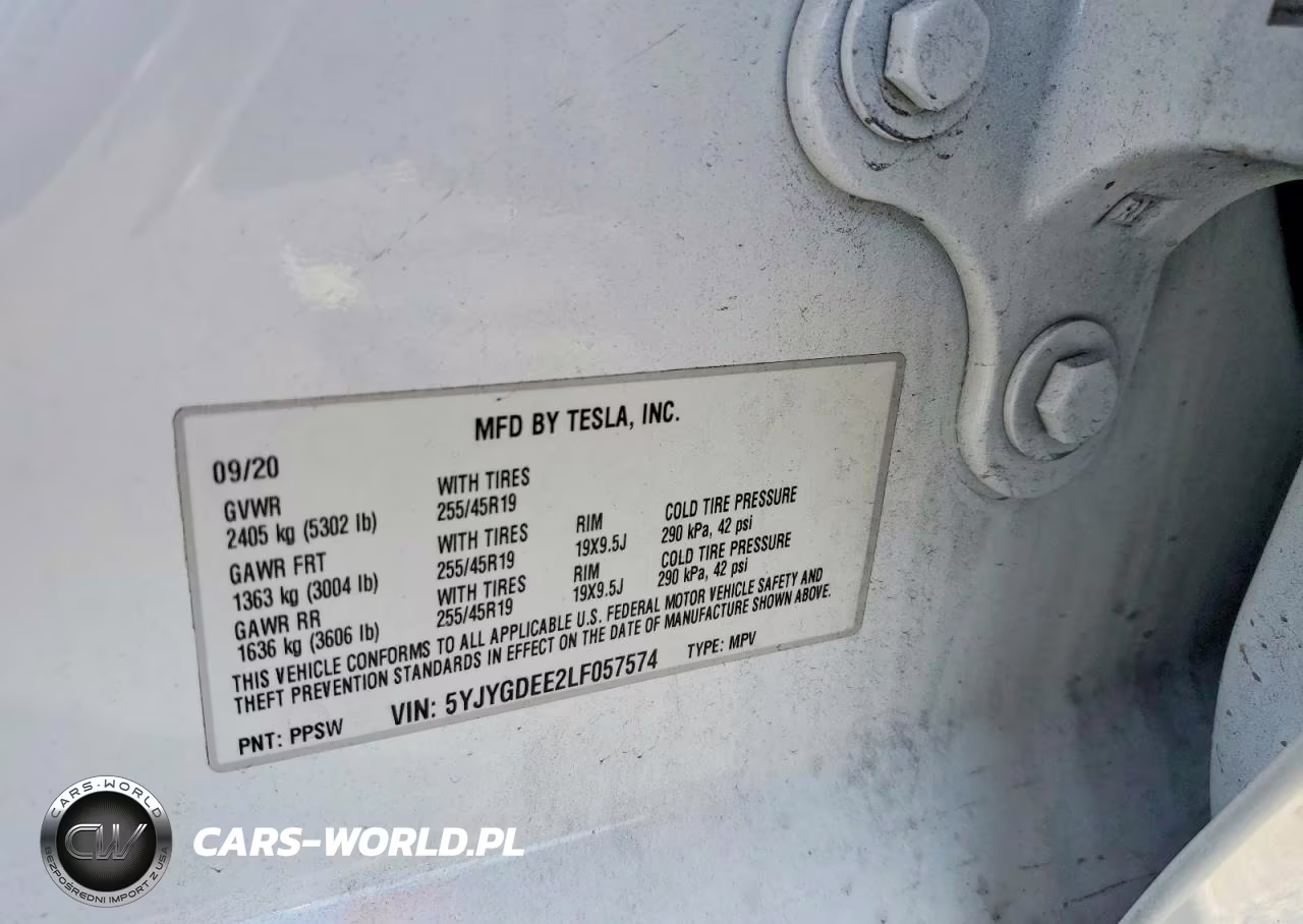 2020 Tesla Model Y VIN:5YJYGDEE2LF057574 - 12