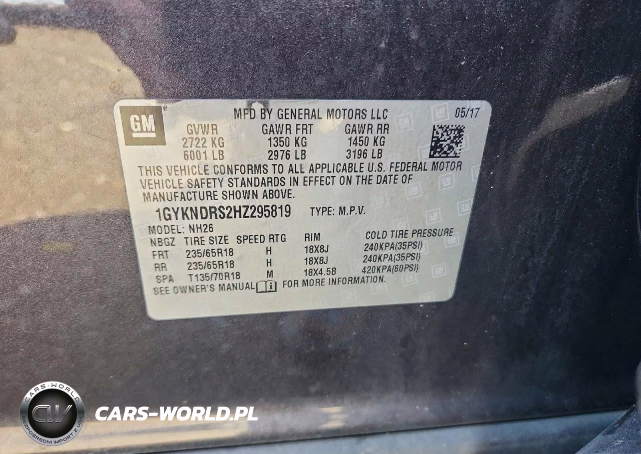 2017 Cadillac Xt5 Luxury VIN:1GYKNDRS2HZ295819 - 13