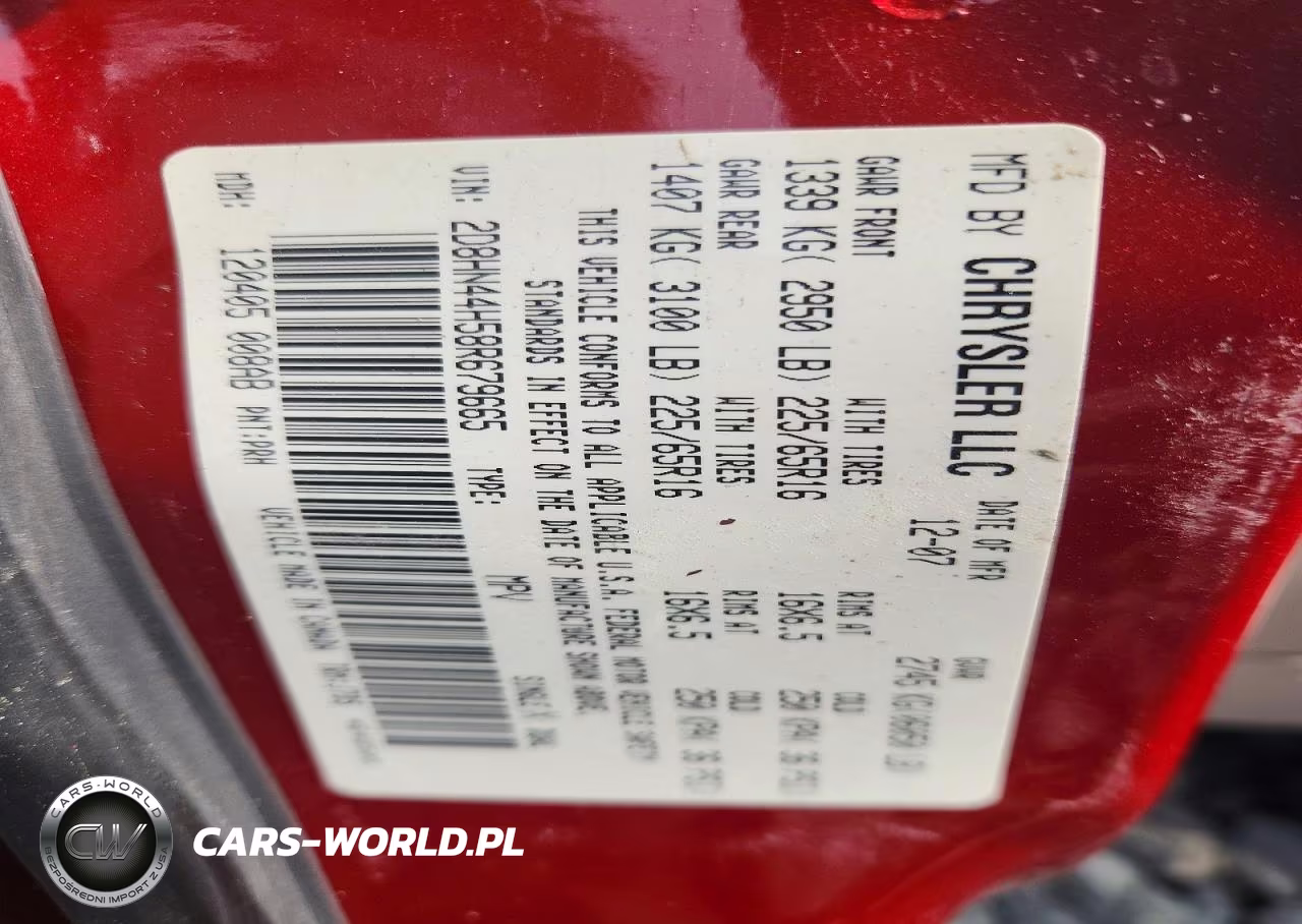 2008 Dodge Grand Caravan Se VIN:2D8HN44H58R679665 - 13