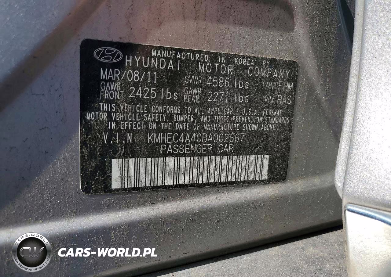 2011 Hyundai Sonata Hybrid VIN:KMHEC4A40BA002667 - 26