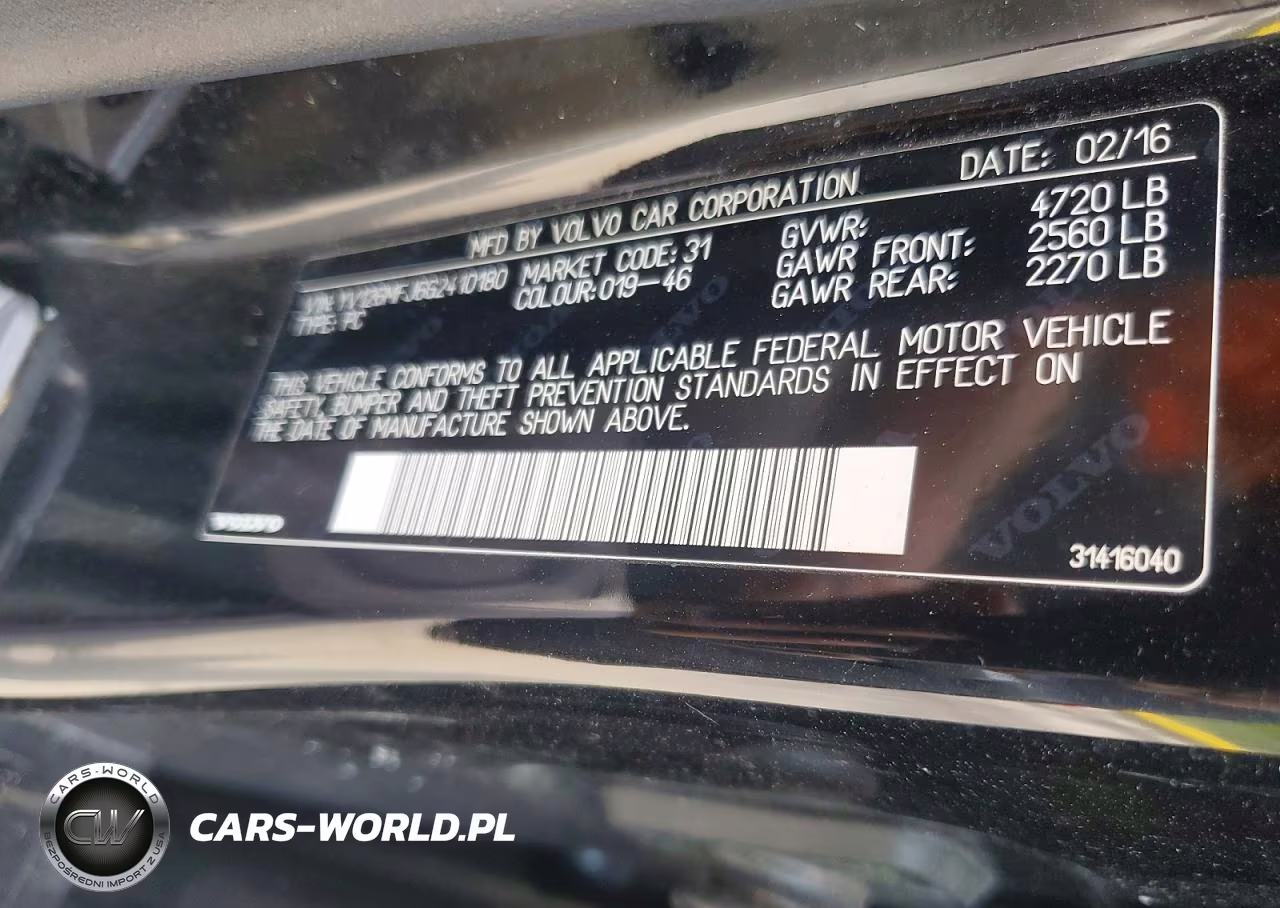 2016 Volvo S60 VIN:YV126MFJ6G2410180 - 12
