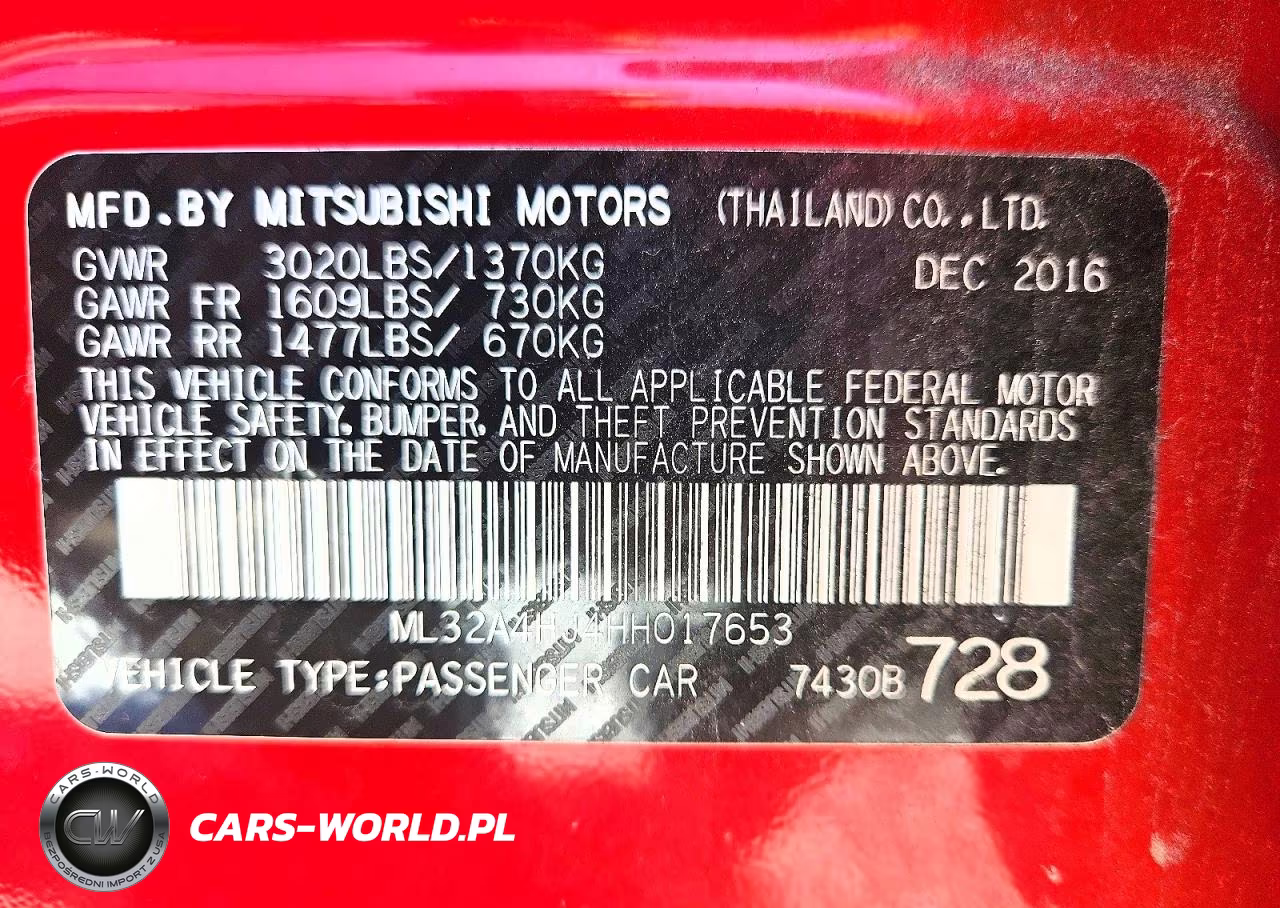 2017 Mitsubishi Mirage Se VIN:ML32A4HJ4HH017653 - 13