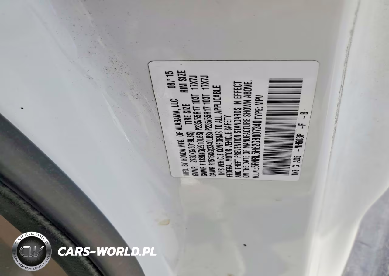 2016 Honda Odyssey Exl VIN:5FNRL5H62GB007340 - 14