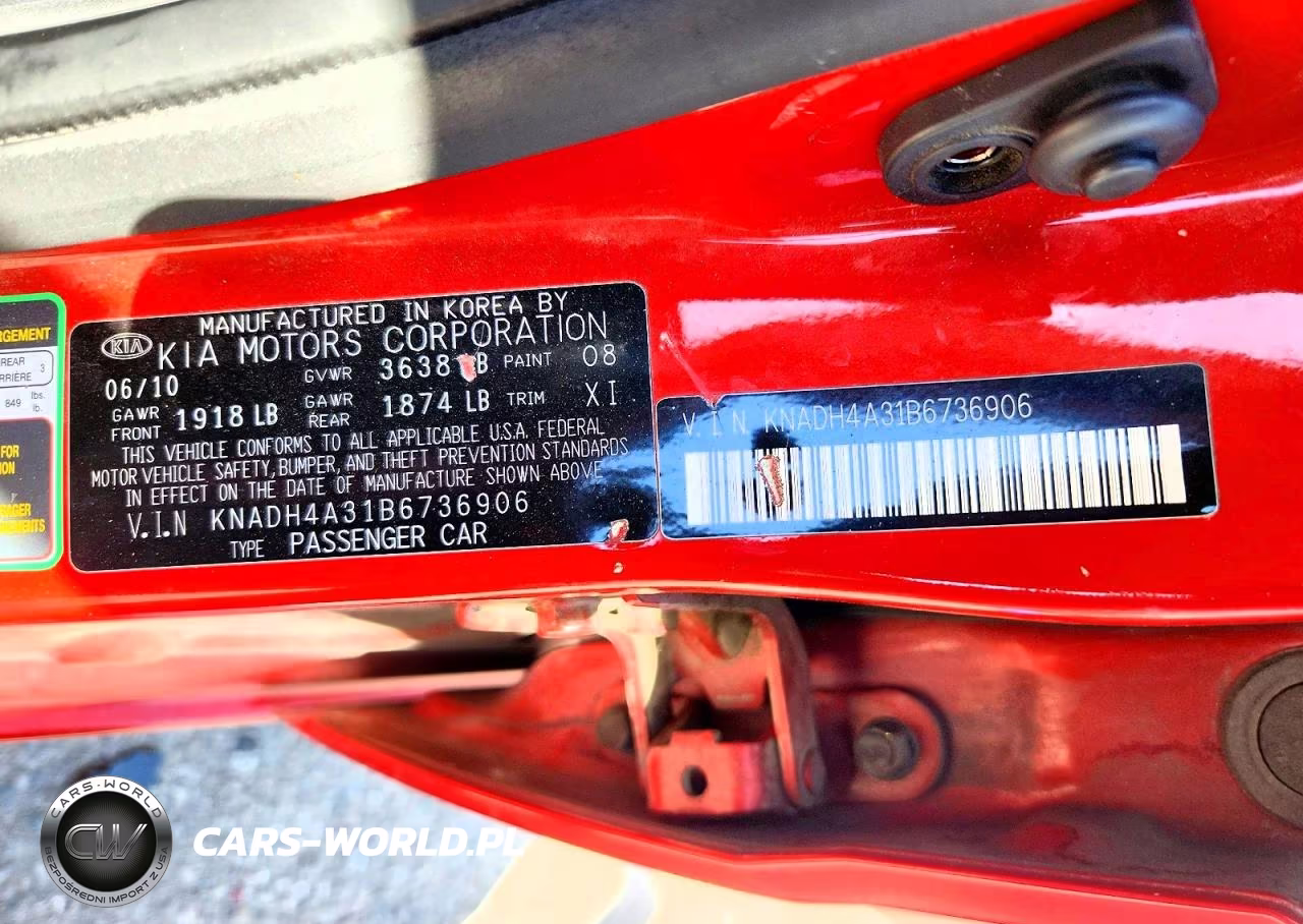 2011 Kia Rio Lx VIN:KNADH4A31B6736906 - 13